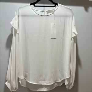 Lush Elegant White Blouse